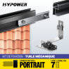 Kit IZYFIX 7 Panneaux – Fixation photovoltaïque 30 mm – Rails noirs