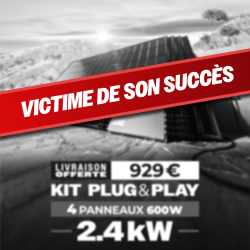Kit Solaire Plug and Play 2400W – 4 Panneaux Bifaciaux 600W | ISYPOWER