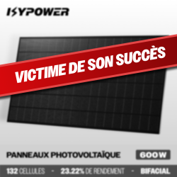 Panneau Solaire ISYPOWER 600W Bifacial Full Black