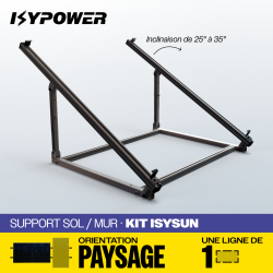 Support Sol Mode Paysage IZYSUN - Conçu pour l'Excellence et la Compatibilité Bifacial