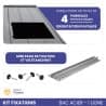 KIT DE FIXATIONS 1 LIGNE DE 4 PANNEAUX BACS ACIERS PAYSAGE IZYSUN - 1