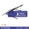 KIT FIXATIONS 1 LIGNE DE 8 PANNEAUX SOL OU MUR PAYSAGE  - 1